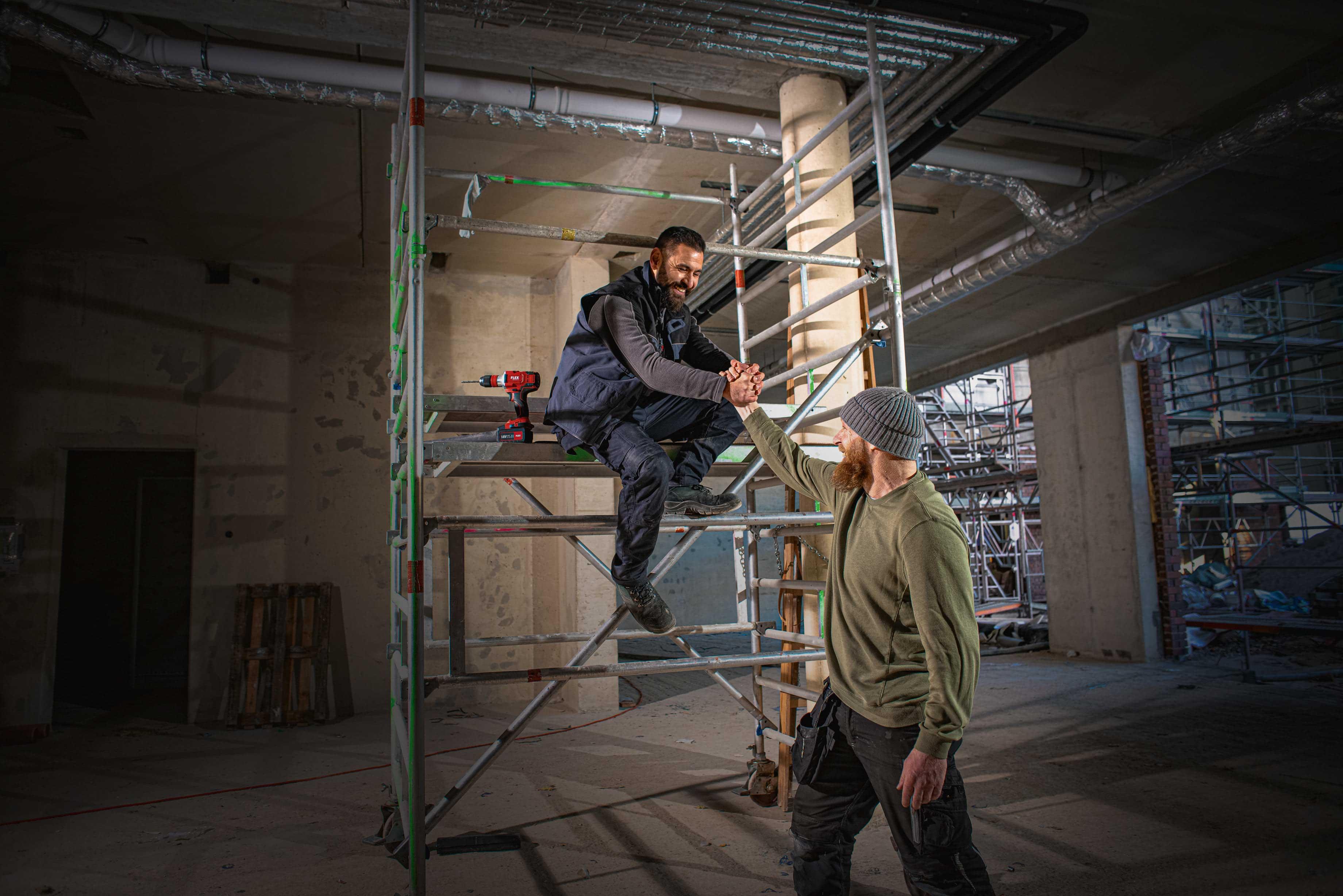 FLEX Proformer auf der Baustelle 